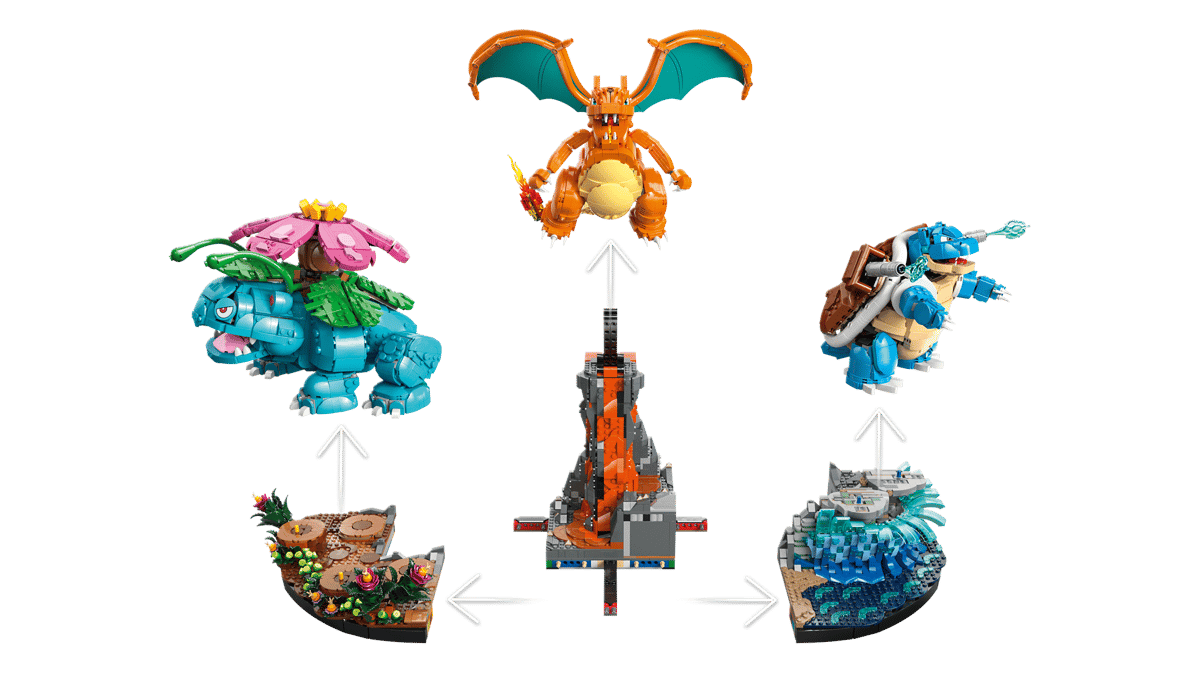 LEGO Venusaur, Charizard & Blastoise